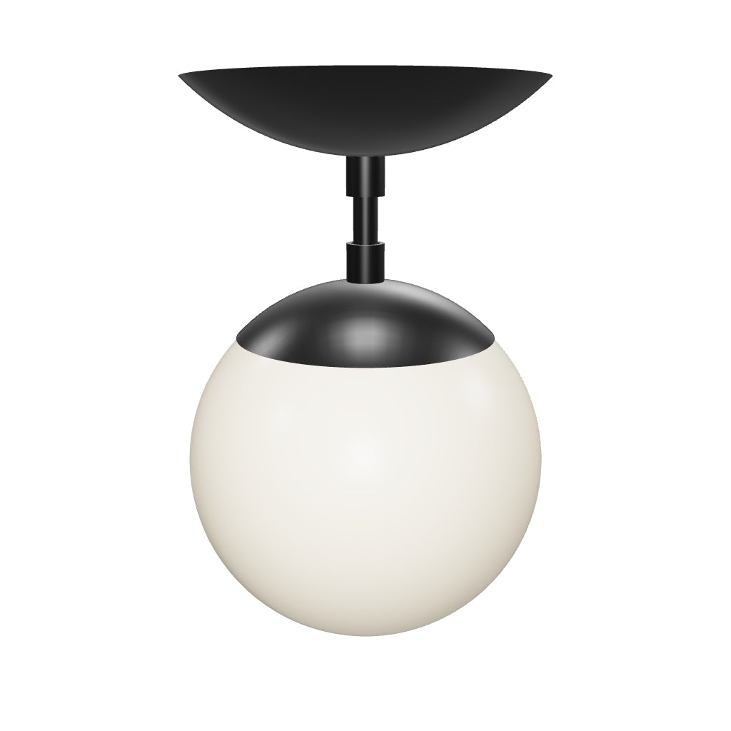 3D Viewer Dutton Brown Cap Flush Mount 6 Black