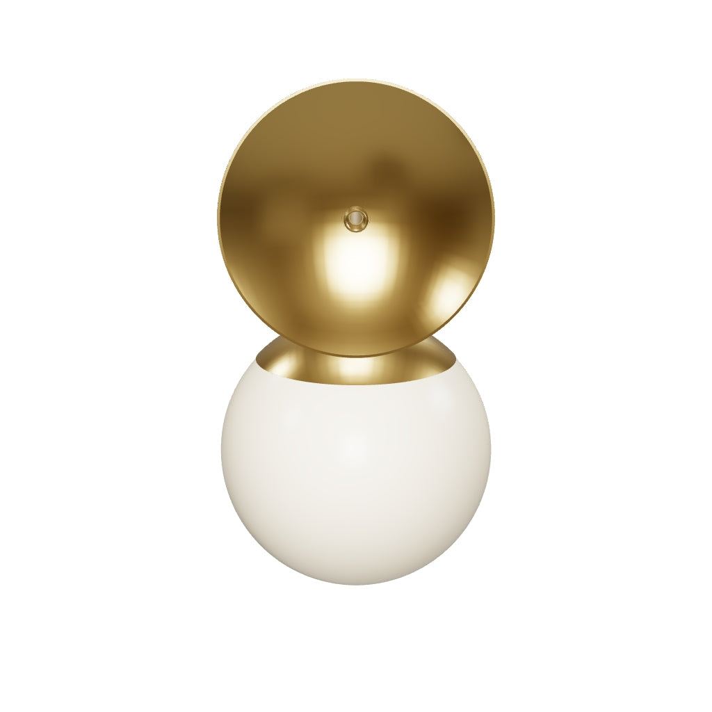 3D Viewer Dutton Brown Cap Sconce 8 Brass