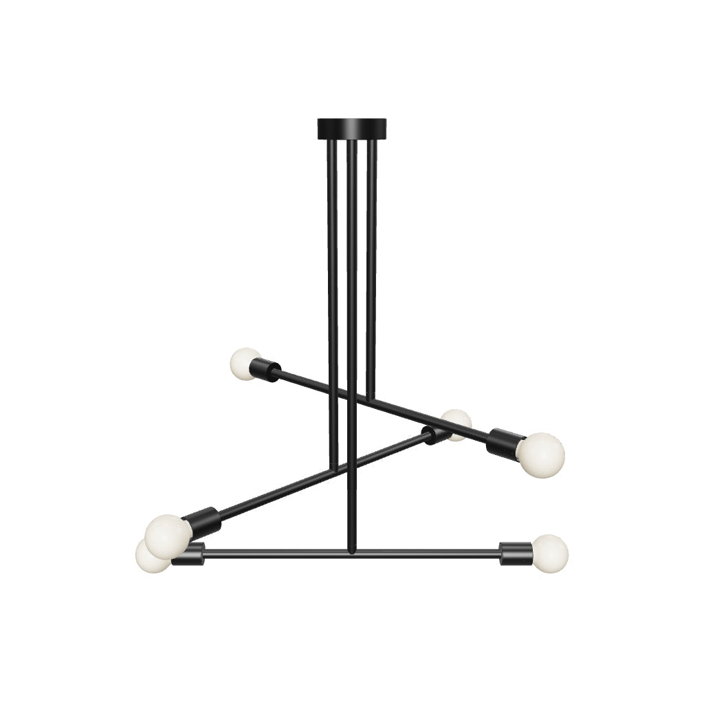 3D Viewer Dutton Brown Commander Chandelier 29 Brass Black