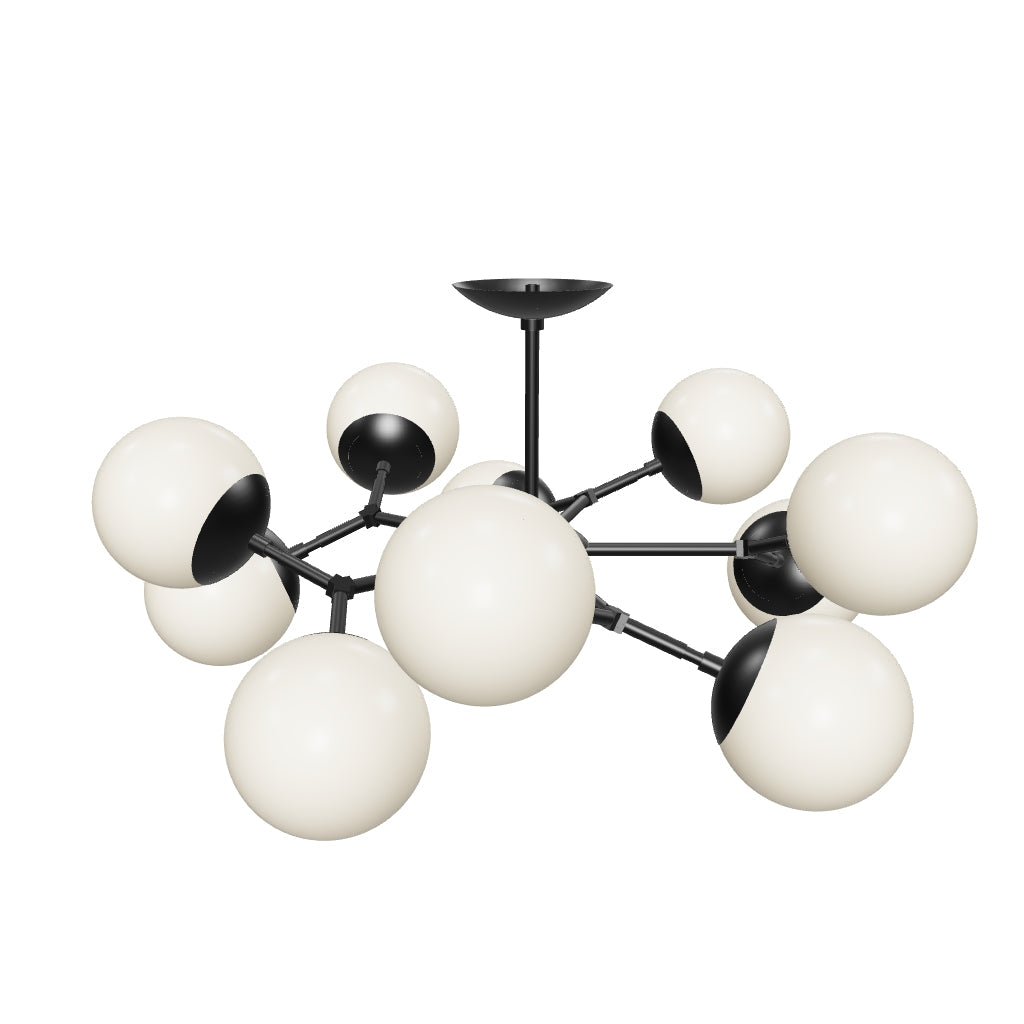 3D Viewer Dutton Brown Crown Flush Mount 32 Black
