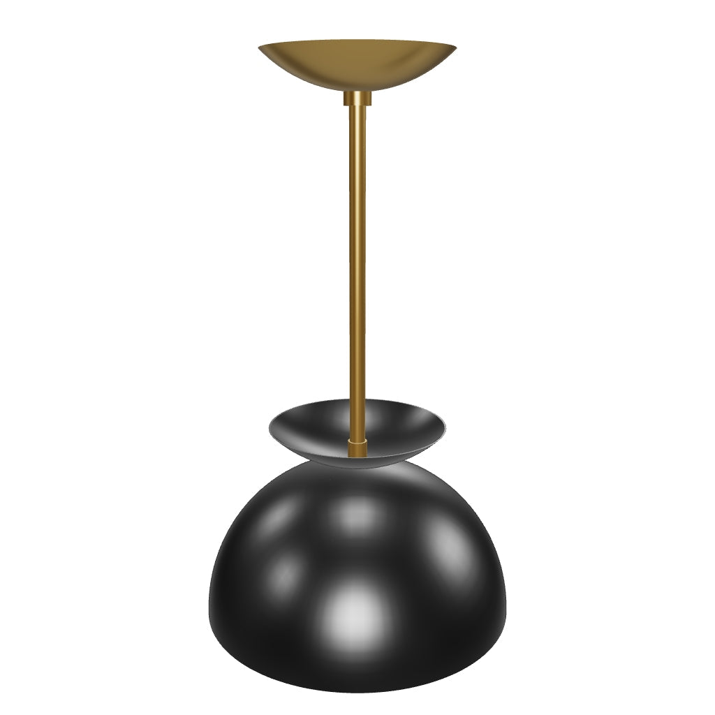 3D Viewer Dutton Brown Echo Pendant 10 Brass Black
