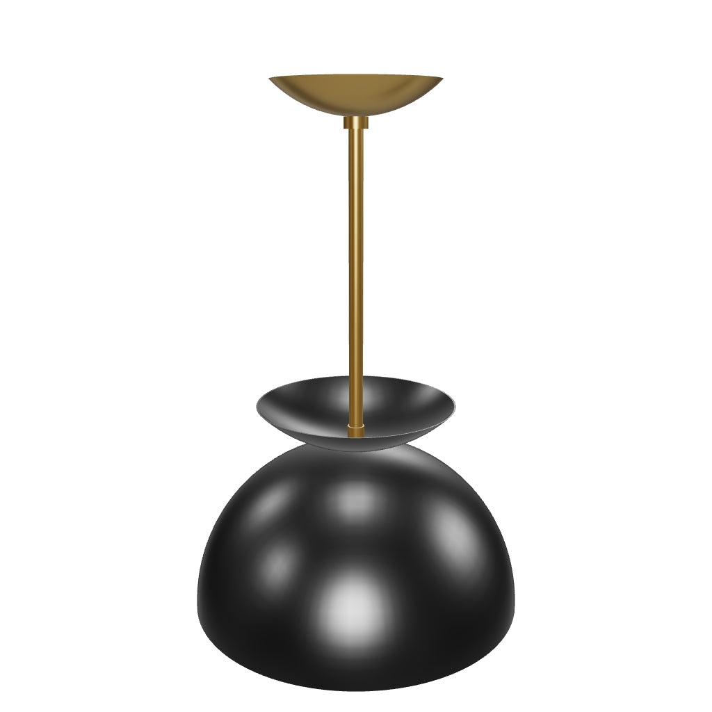 3D Viewer Dutton Brown Echo Pendant 12 Brass Black