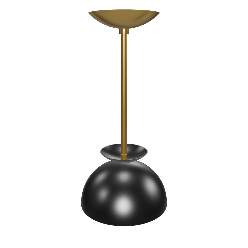 3D Viewer Dutton Brown Echo Pendant 8 Brass Black
