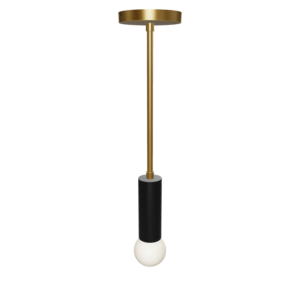 3D Viewer Dutton Brown Eureka Pendant Brass Black