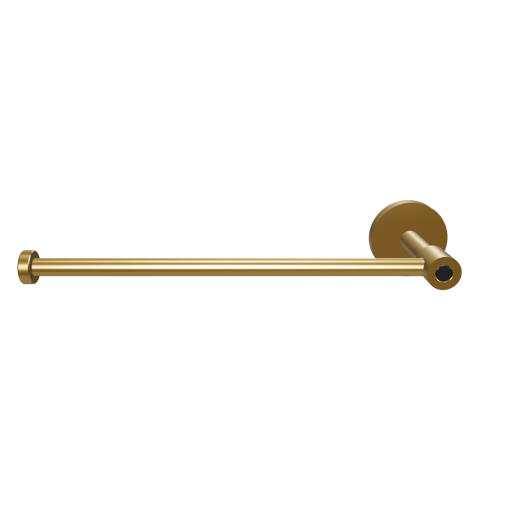3D Viewer Dutton Brown Head Hand Towel Bar Brass Black