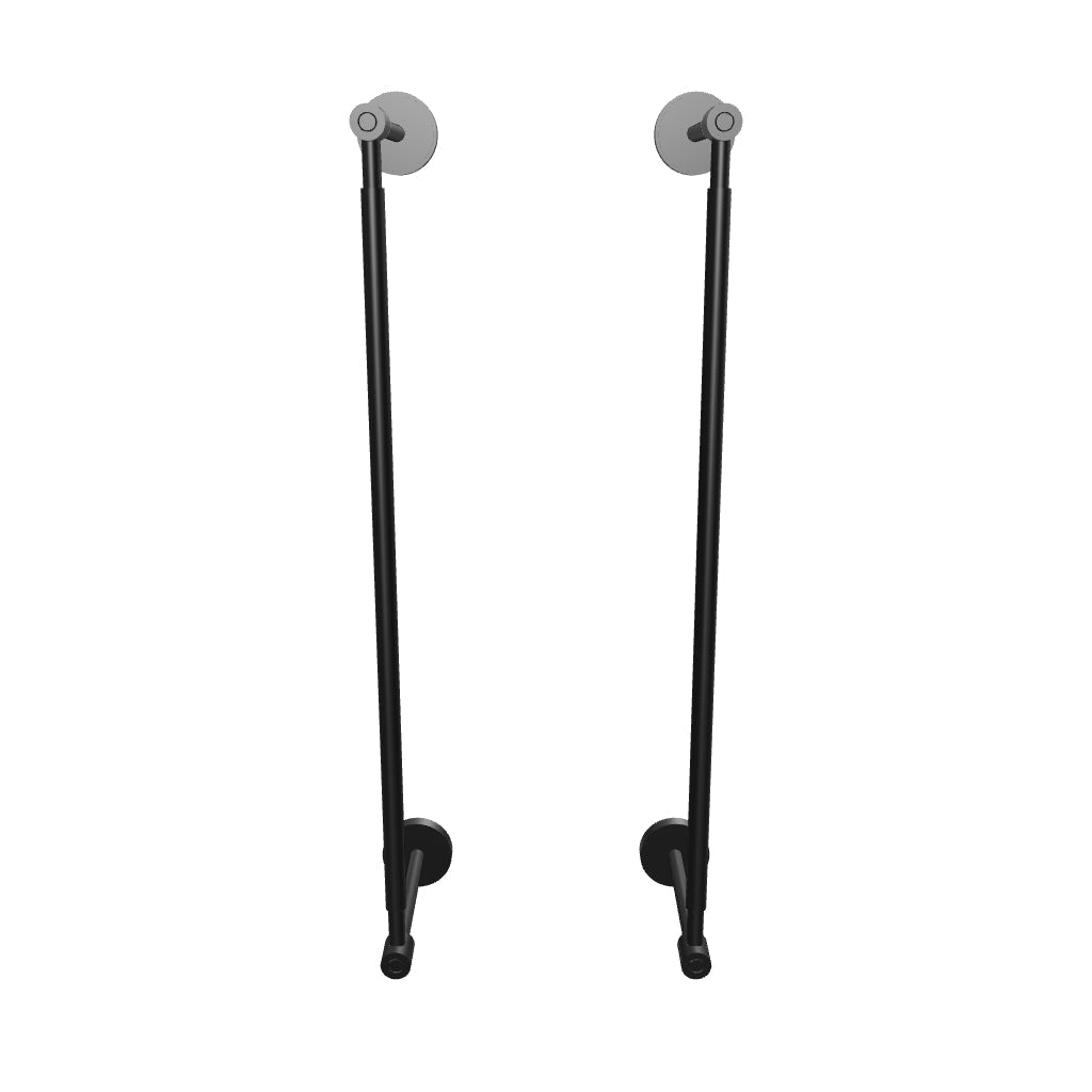 3D Viewer Dutton Brown Head Towel Rack 18in Black