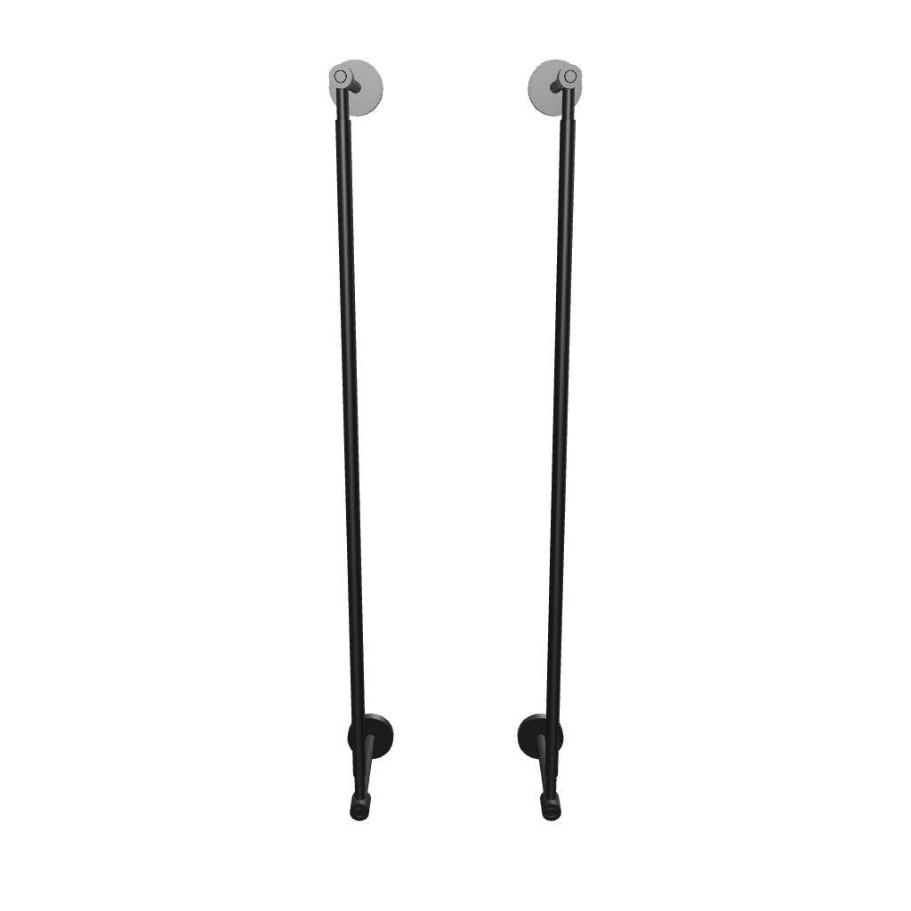 3D Viewer Dutton Brown Head Towel Rack 24in Black