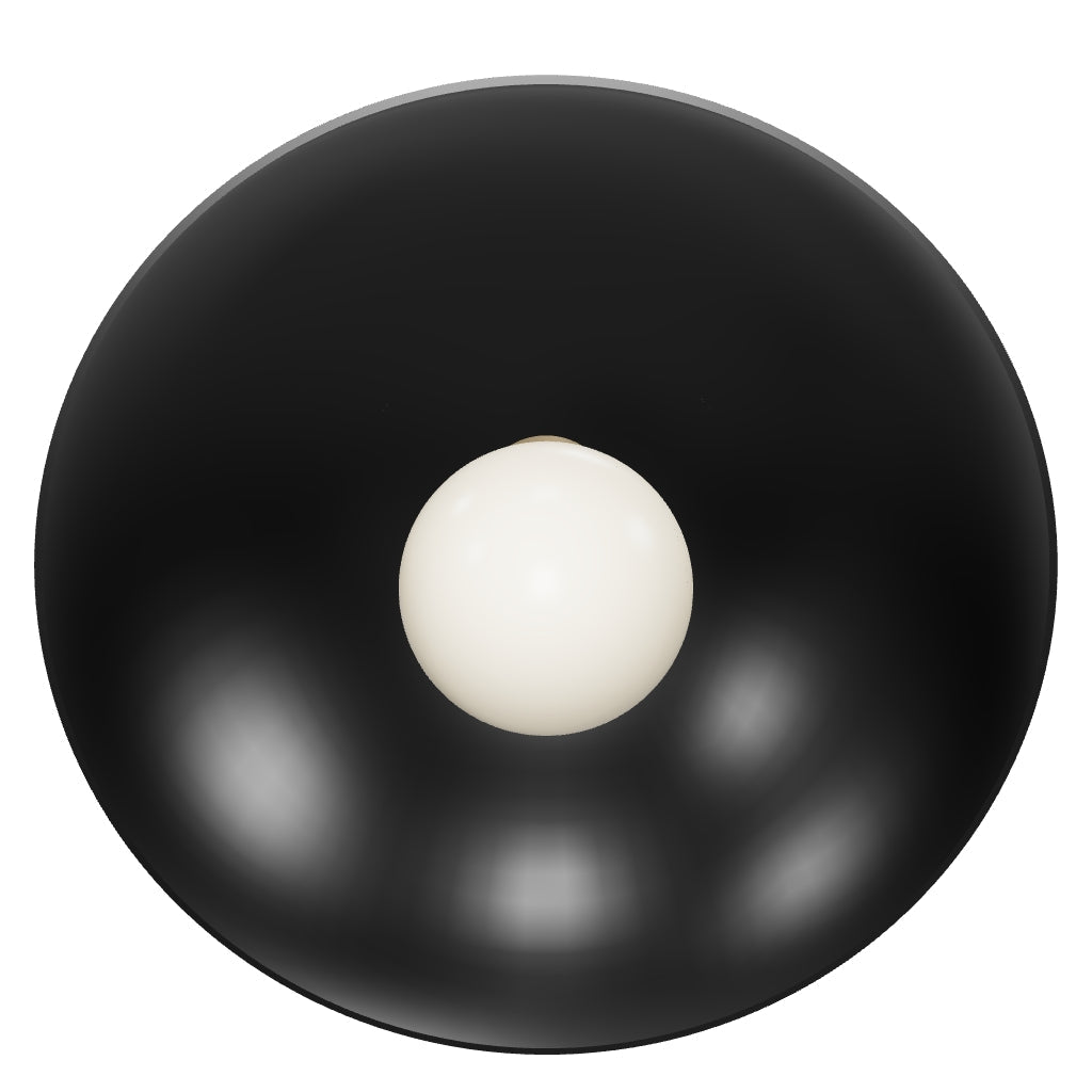 3D Viewer Dutton Brown Hemi Sconce 10 Brass Black