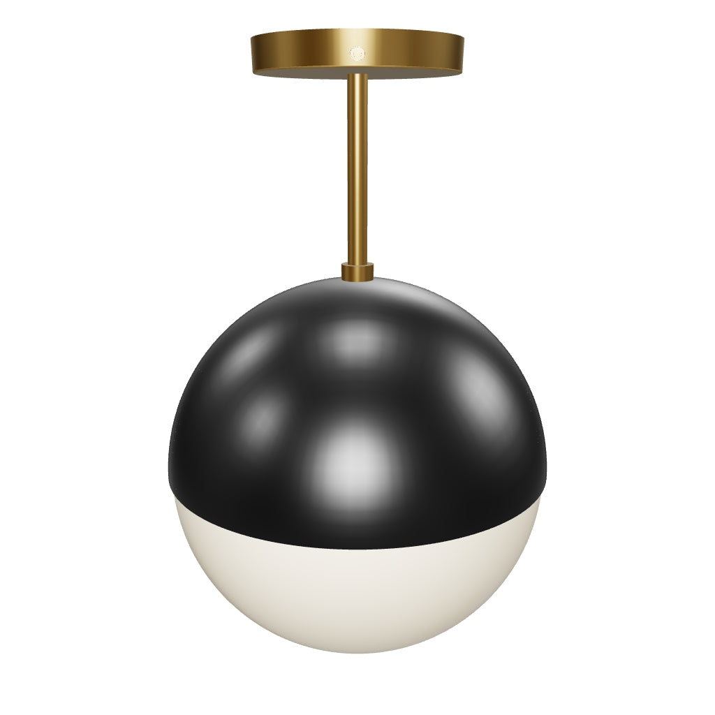 3D Viewer Dutton Brown Lure Flush Mount 10 Brass Black