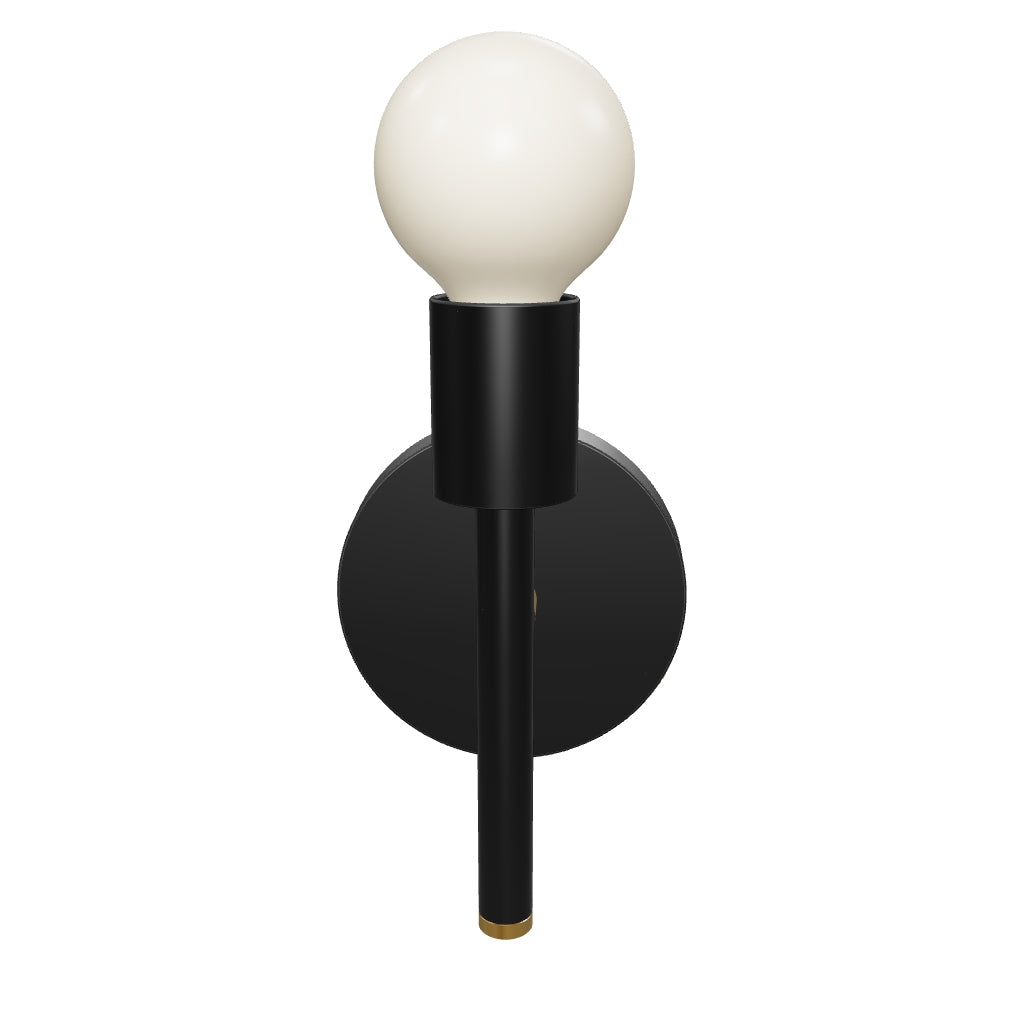 3D Viewer Dutton Brown Major Sconce 9 Brass Black