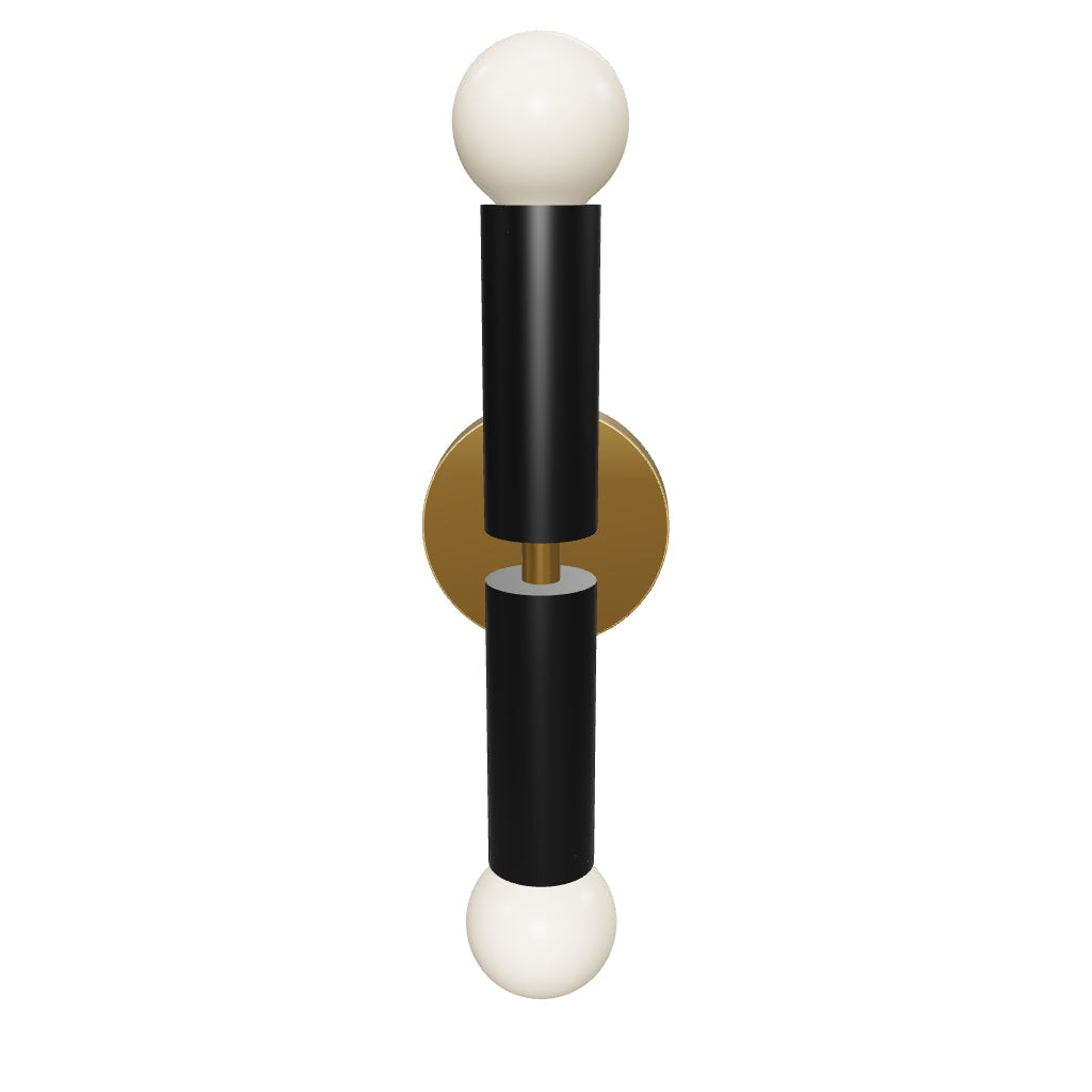 3D Viewer Dutton Brown Monarch Sconce Brass Black