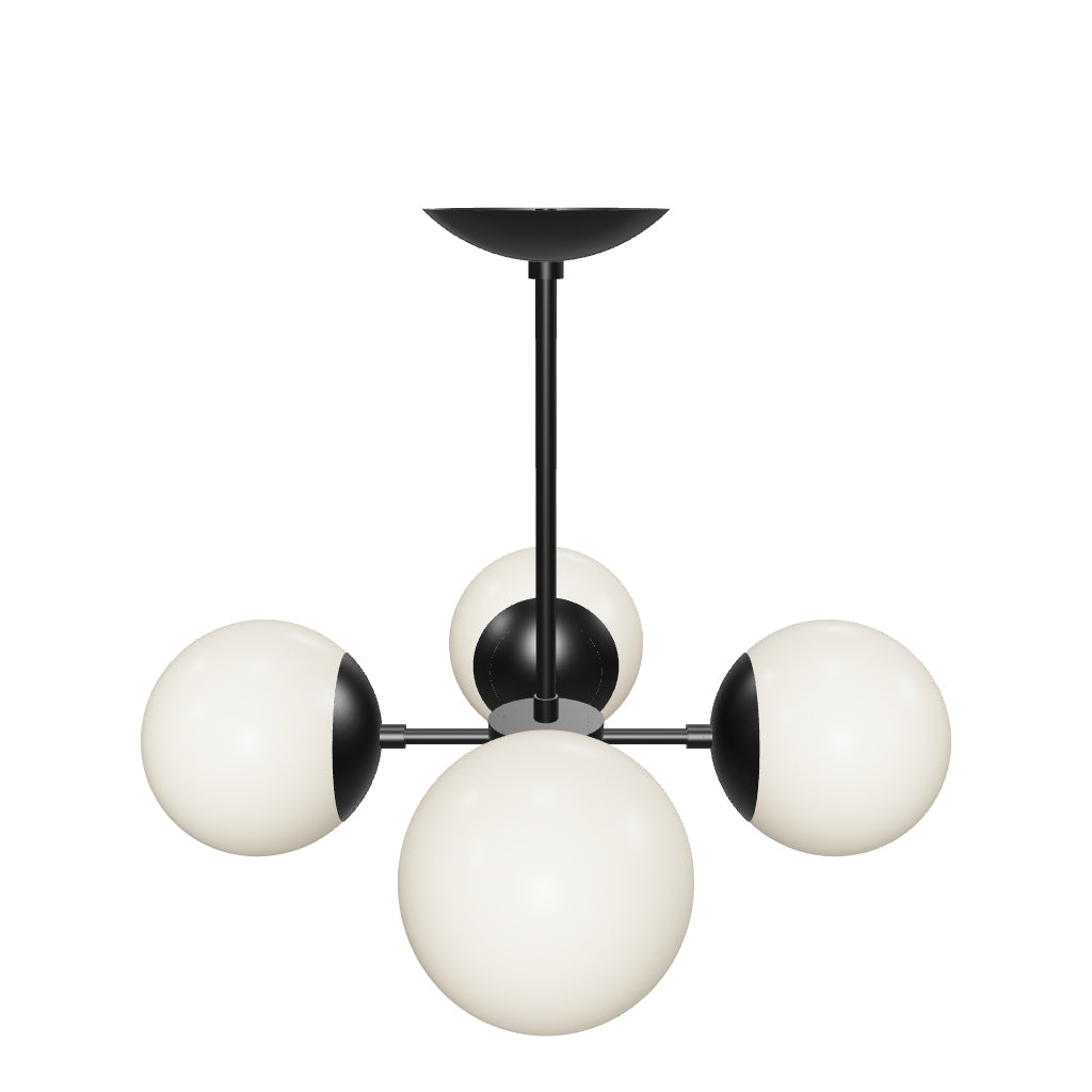 3D Viewer Dutton Brown Orbi Chandelier Black