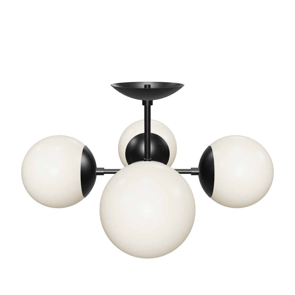 3D Viewer Dutton Brown Orbi Flush Mount Black