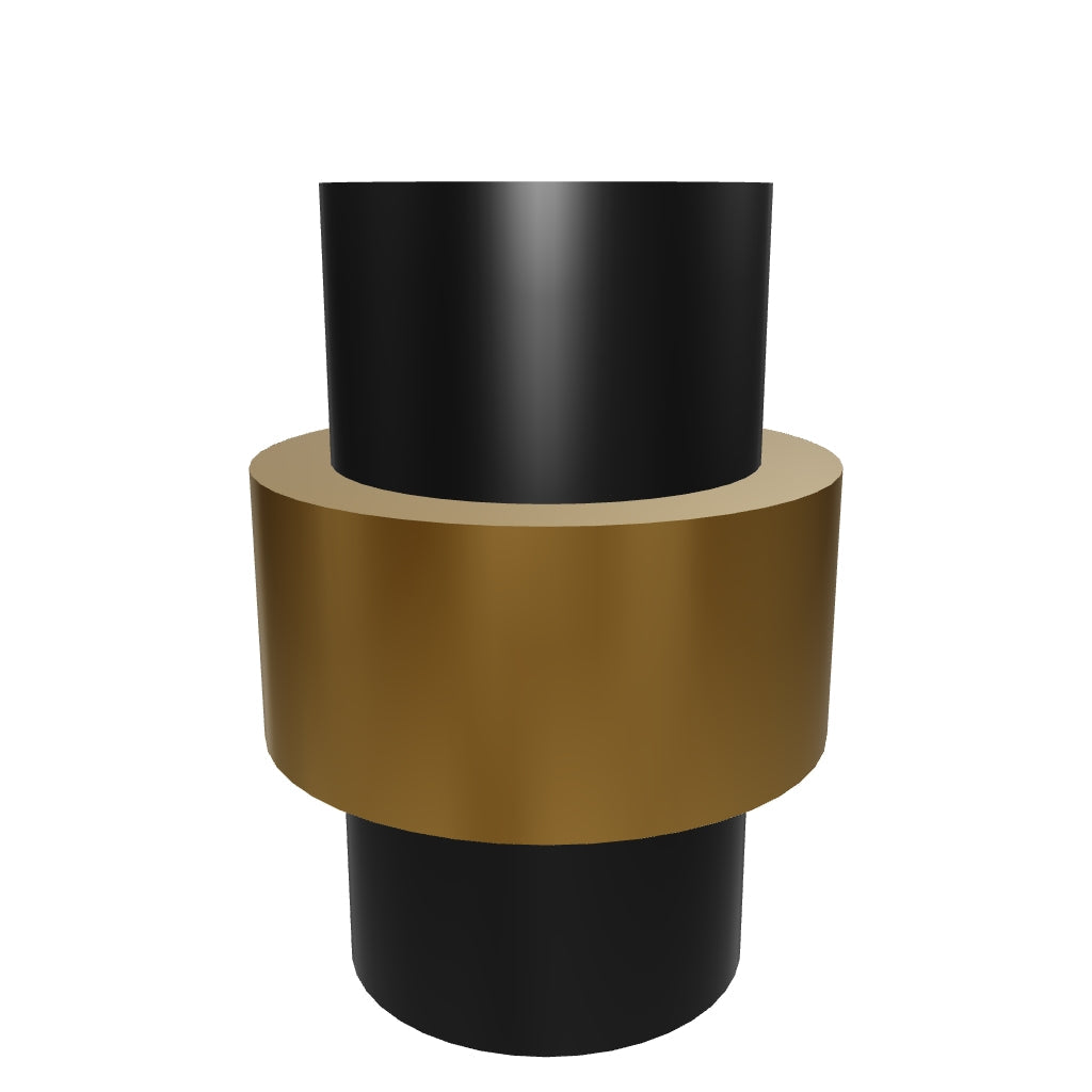 3D Viewer Dutton Brown Persona Knob Brass Black