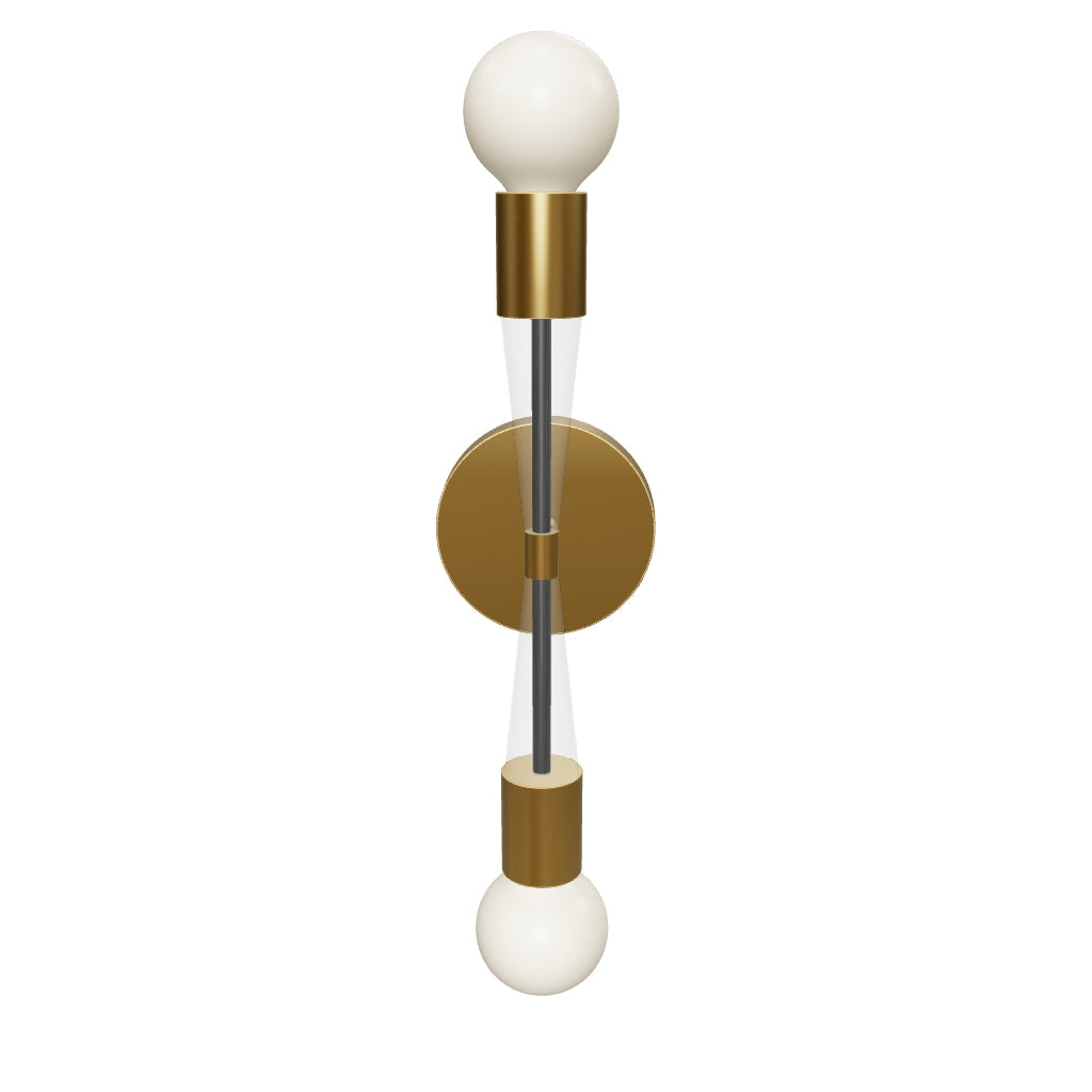 3D Viewer Dutton Brown Phoenix Sconce Brass Black