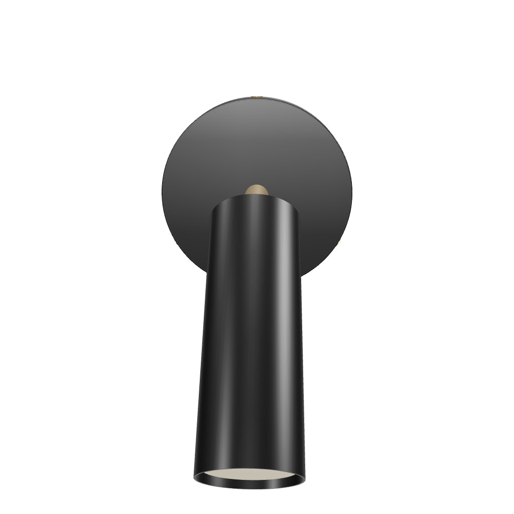 3D Viewer Dutton Brown Reader Sconce No Arm Brass Black