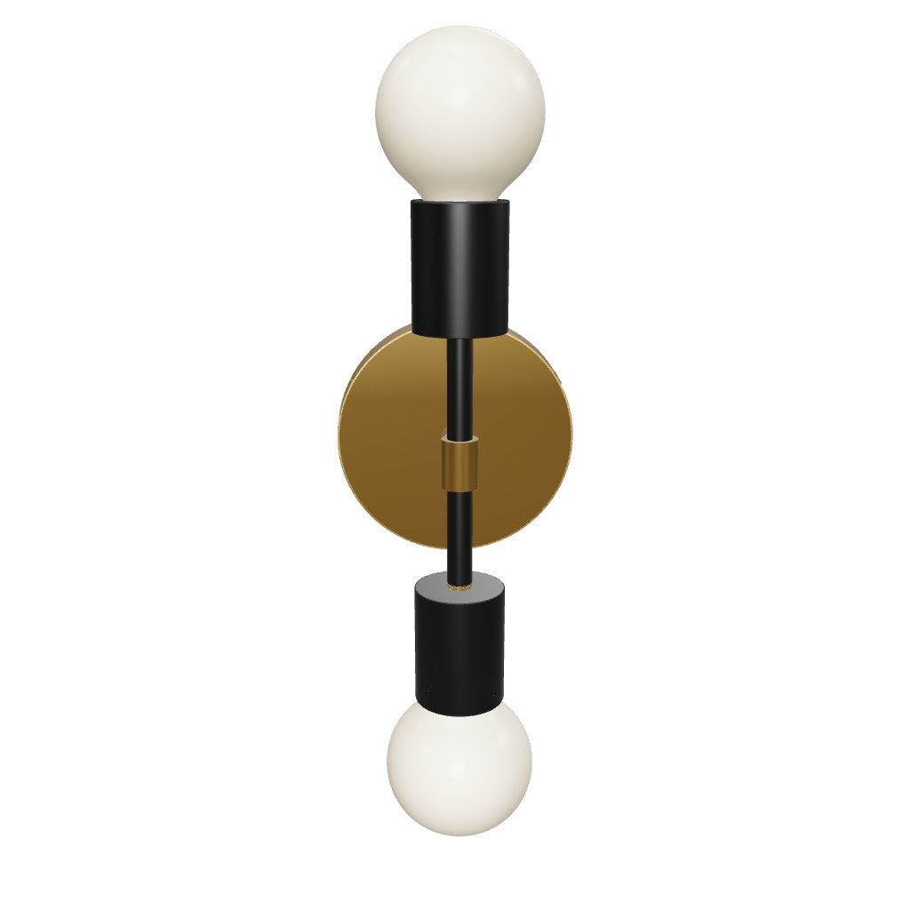 3D Viewer Dutton Brown Scepter Sconce 10 Brass Black