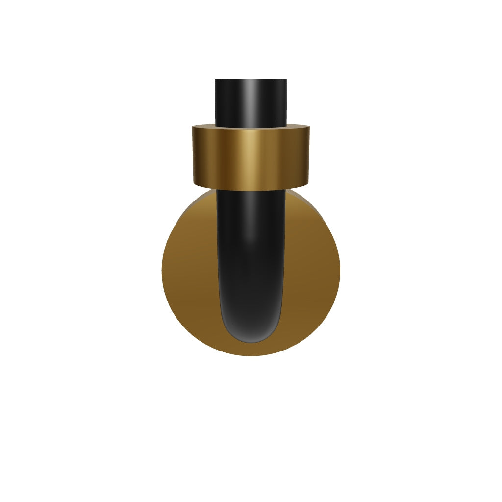 3D Viewer Dutton Brown Snug Hook Brass Black