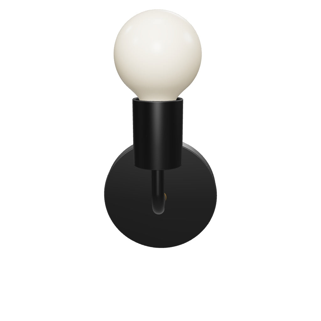 3D Viewer Dutton Brown Snug Sconce Brass Black
