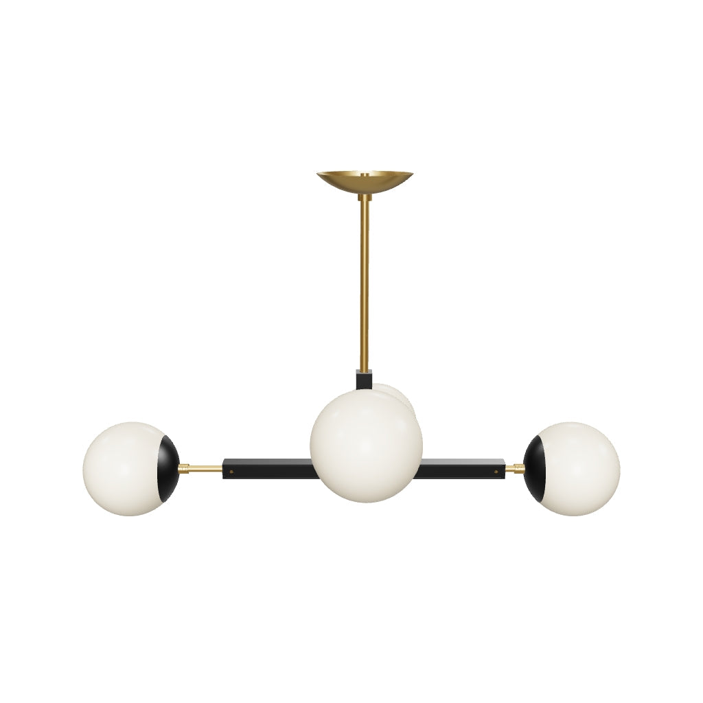 3D Viewer Dutton Brown Status Chandelier 35 Brass Black