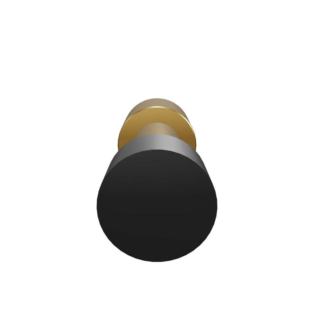3D Viewer Dutton Brown Stud Hook Brass Black