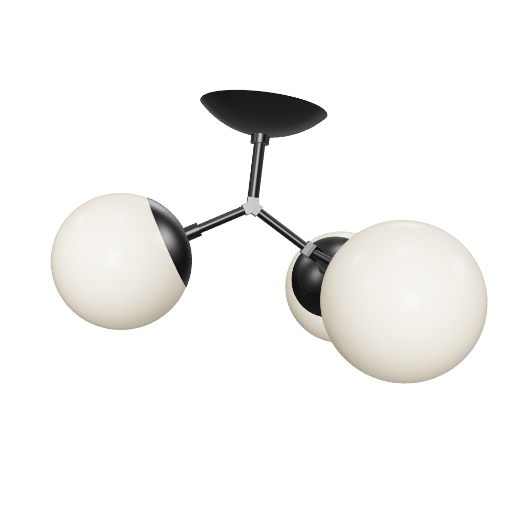 3D Viewer Dutton Brown Supreme Flush Mount Black