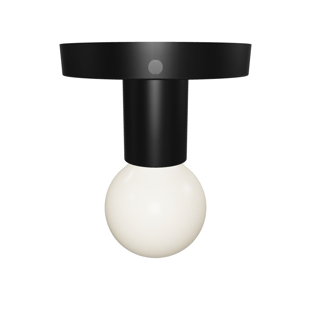 3D Viewer Dutton Brown Twink Flush Mount Black