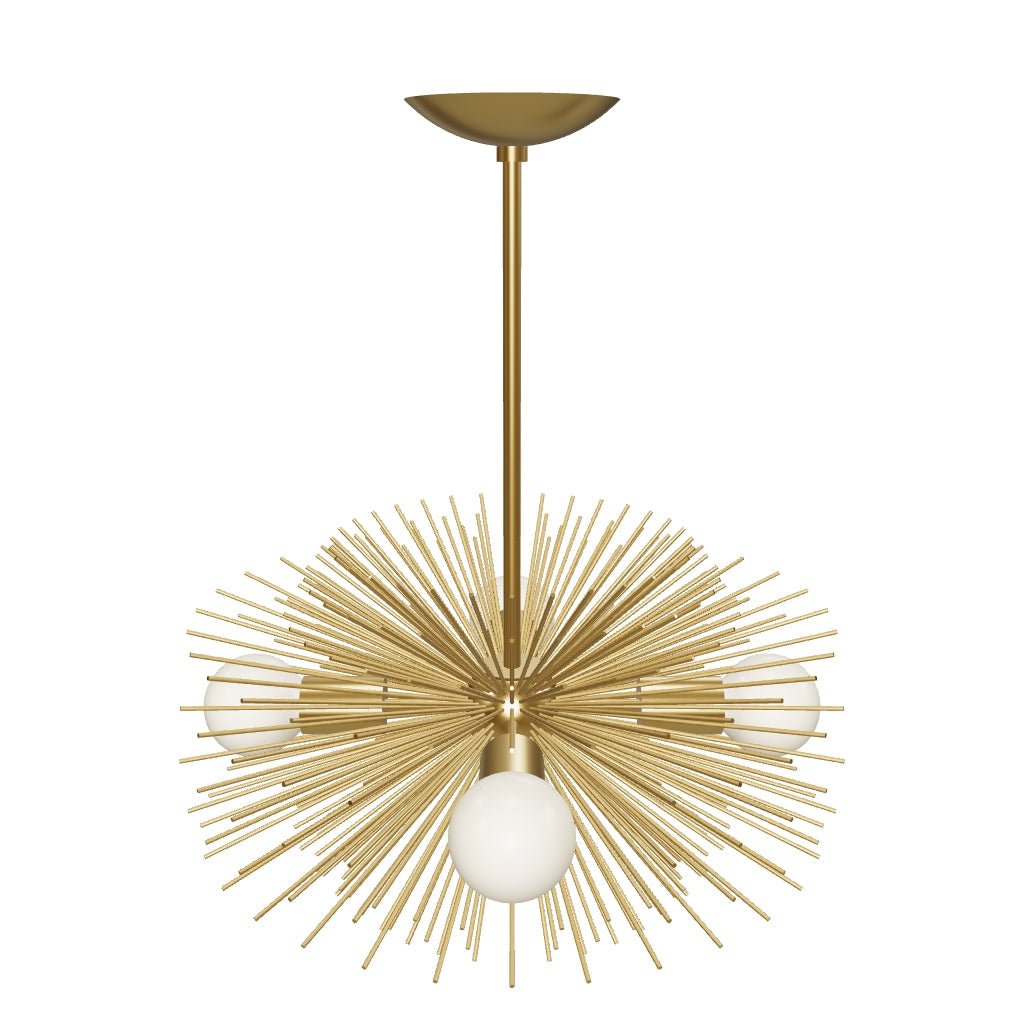 3D Viewer Dutton Brown Urchin Chandelier 20 Brass