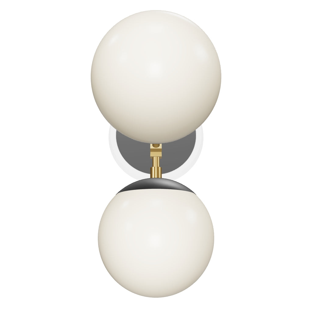 3D Viewer Dutton Brown Visage Sconce Brass Black