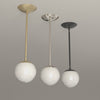 Cap Pendant 6 in All Brass, All Nickel and All Black, 8-second product video. Dutton Brown lighting