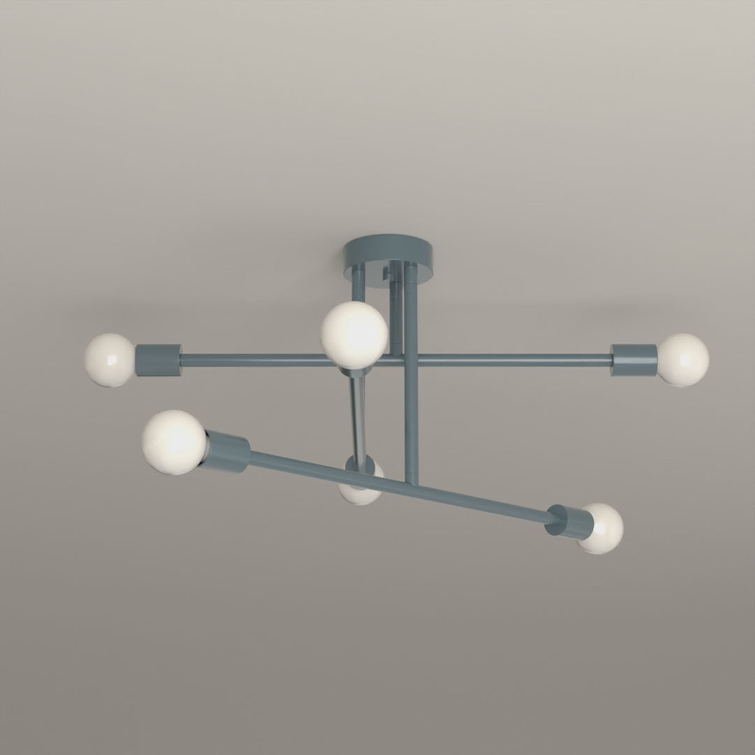 Commander Flush Mount 29 in Lagoon, 8-second product video. Dutton Brown lighting