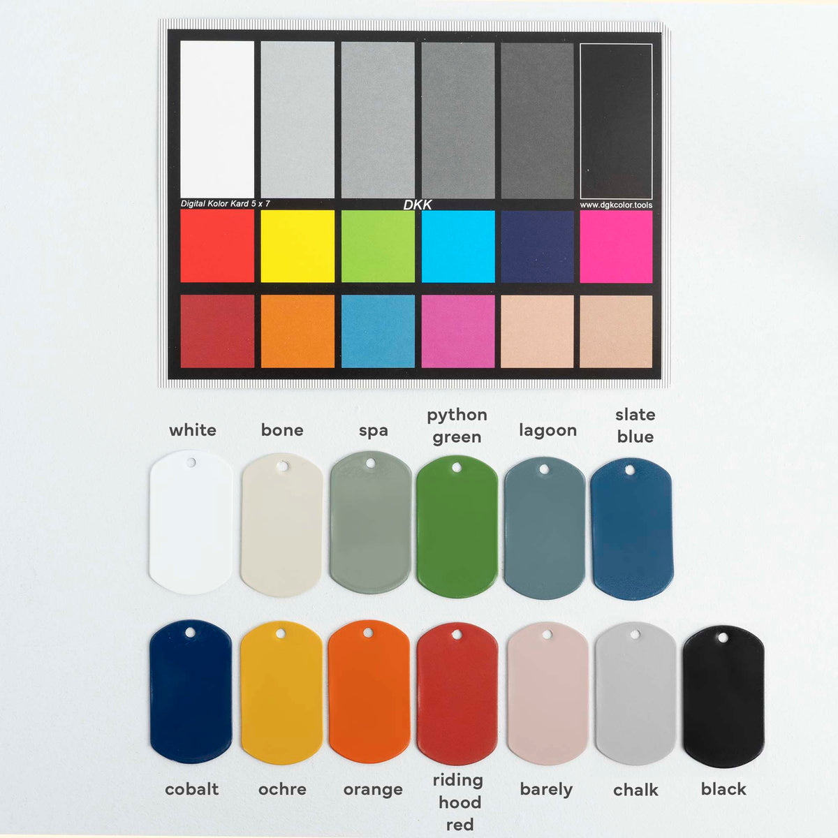 Machine Color Sample Color Samples for Made-to-Order Light Fixtures and Hardware