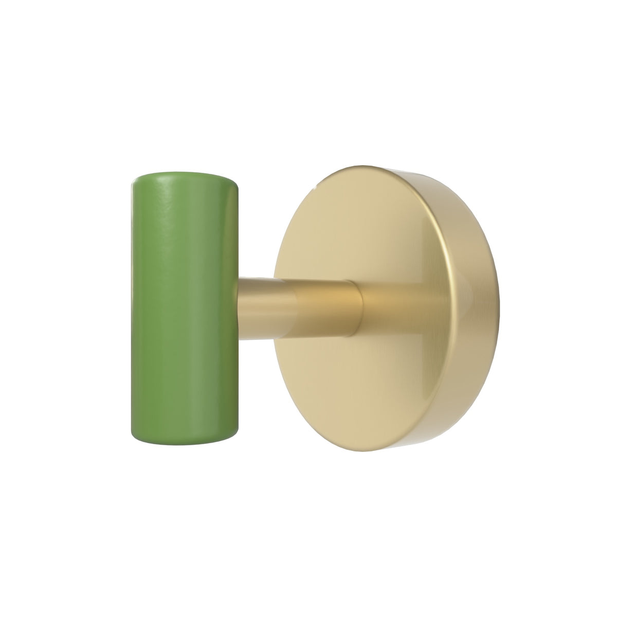 Brass and Python Green color Swift Hook Dutton Brown hardware