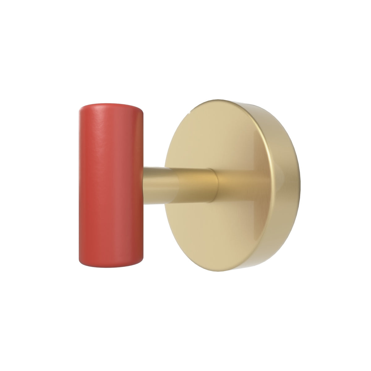Brass and Riding Hood Red color Swift Hook Dutton Brown hardware