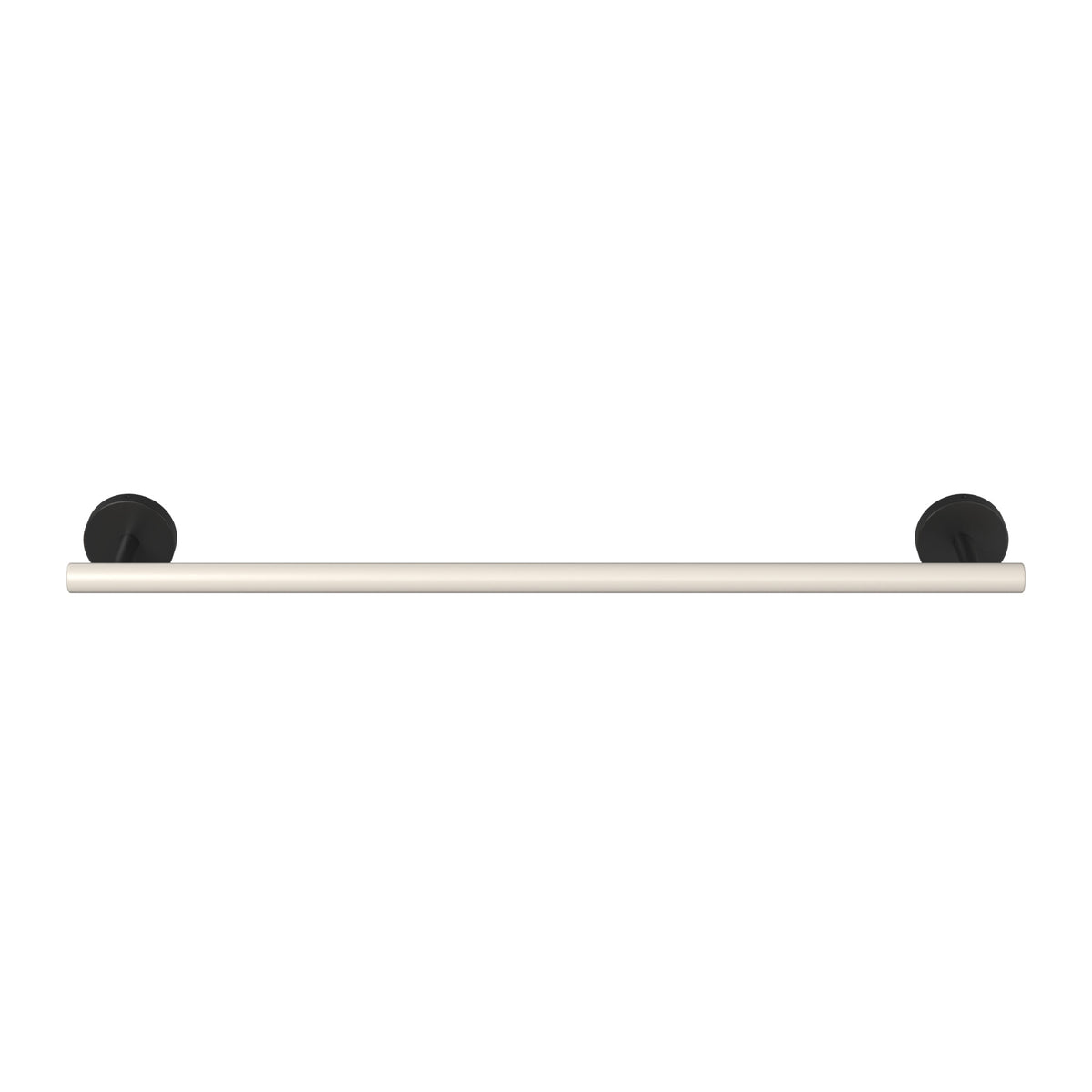 Black and Bone color Swift Towel Bar 18" Dutton Brown hardware