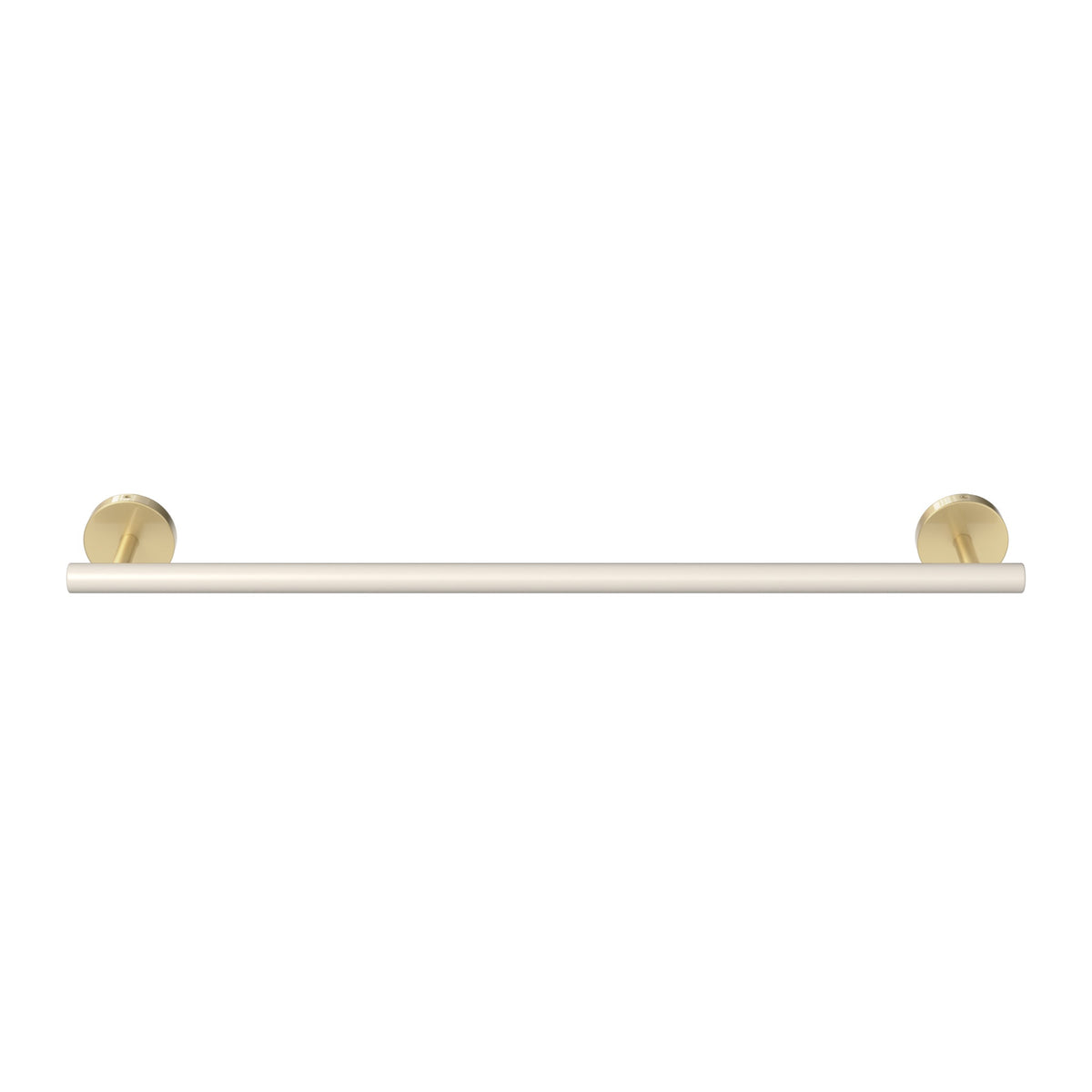 Brass and Bone color Swift Towel Bar 18" Dutton Brown hardware