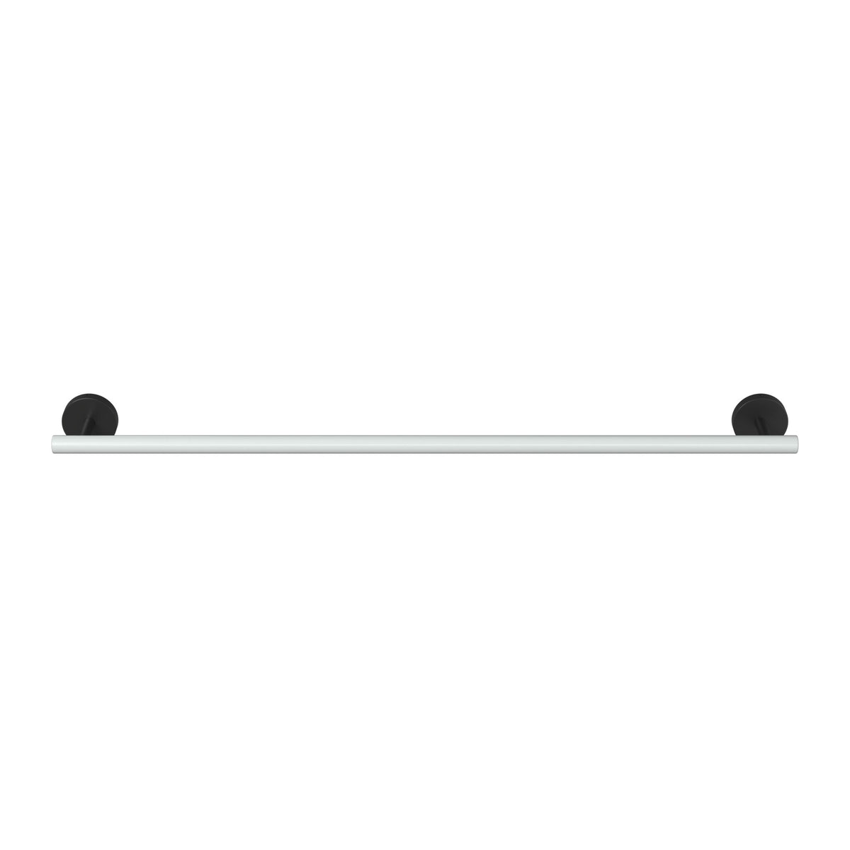 Black and Chalk color Swift Towel Bar 24" Dutton Brown hardware