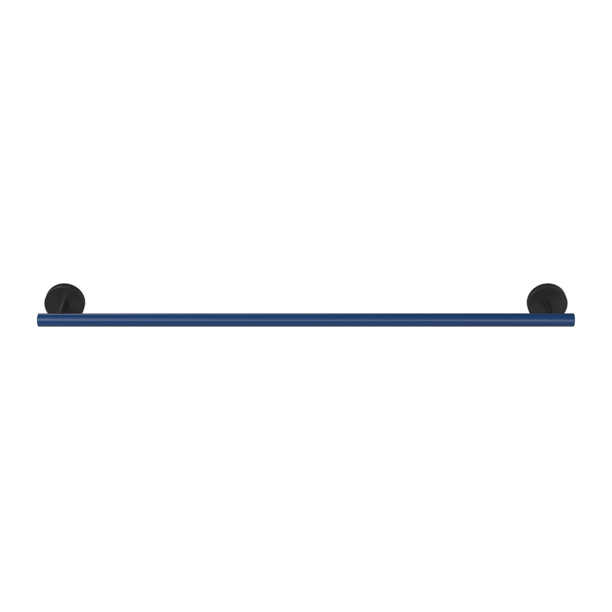 Black and Cobalt color Swift Towel Bar 24" Dutton Brown hardware
