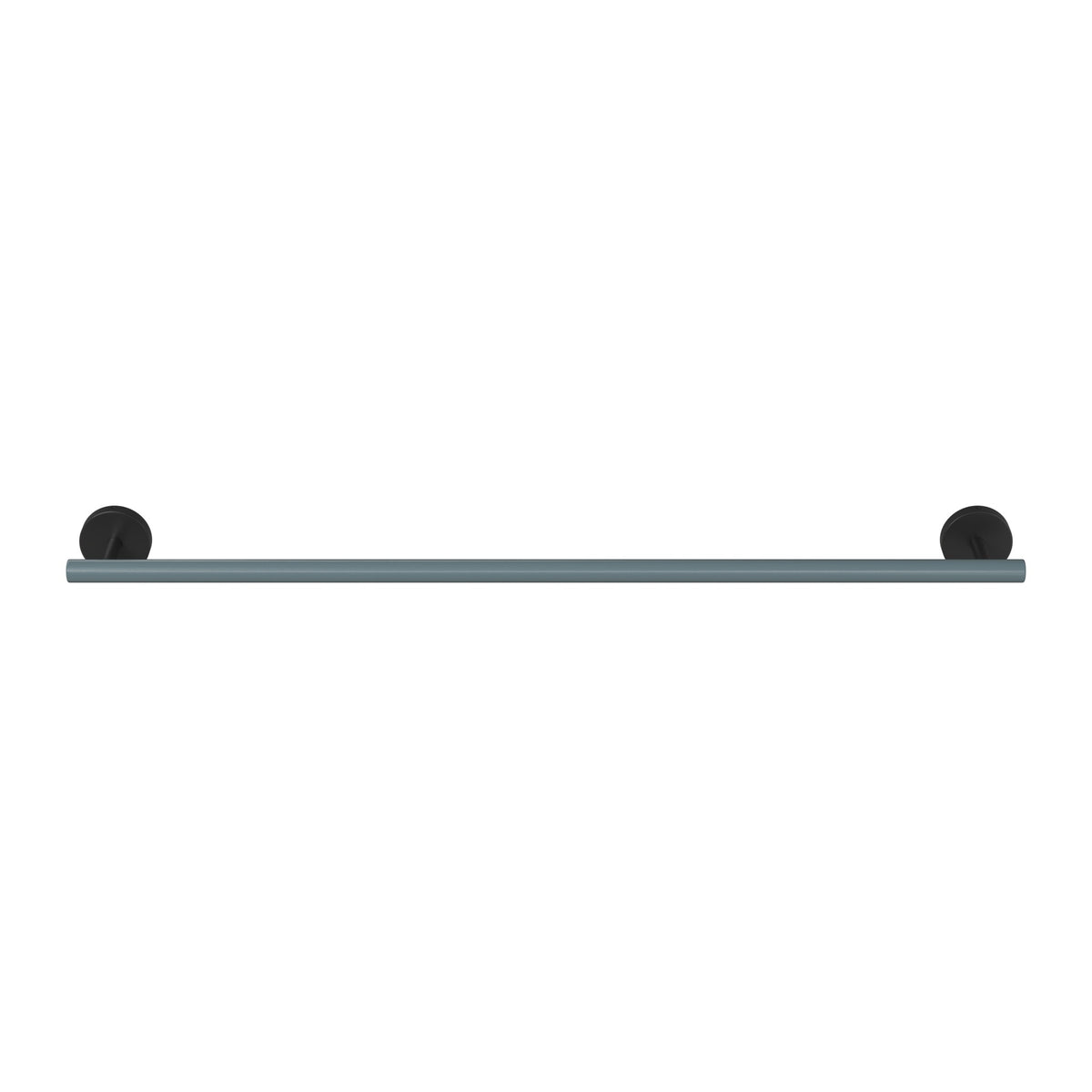 Black and Lagoon color Swift Towel Bar 24" Dutton Brown hardware