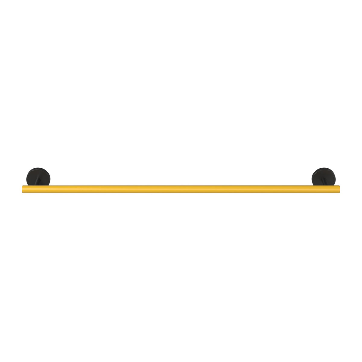 Black and Ochre color Swift Towel Bar 24" Dutton Brown hardware