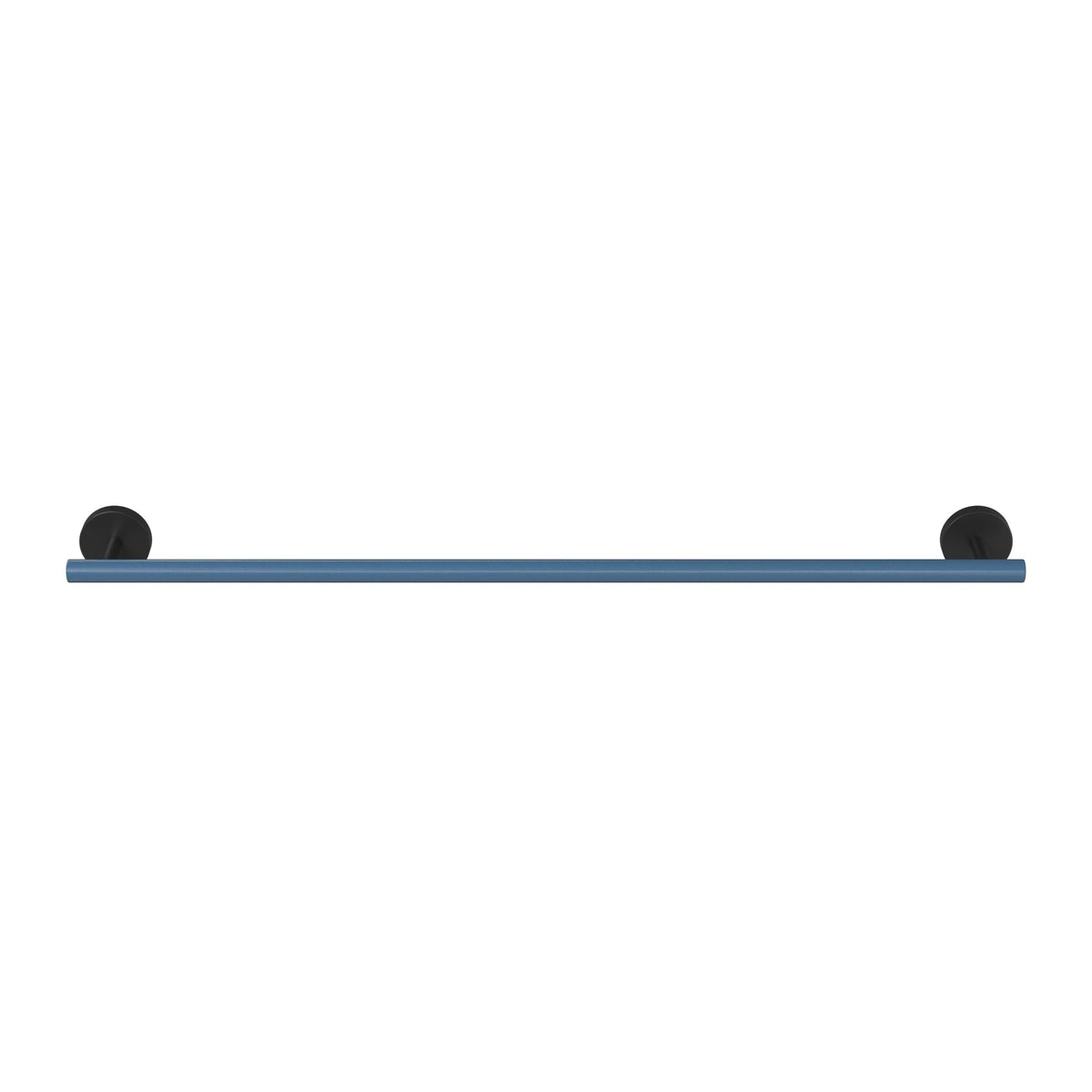 Black and Slate Blue color Swift Towel Bar 24" Dutton Brown hardware