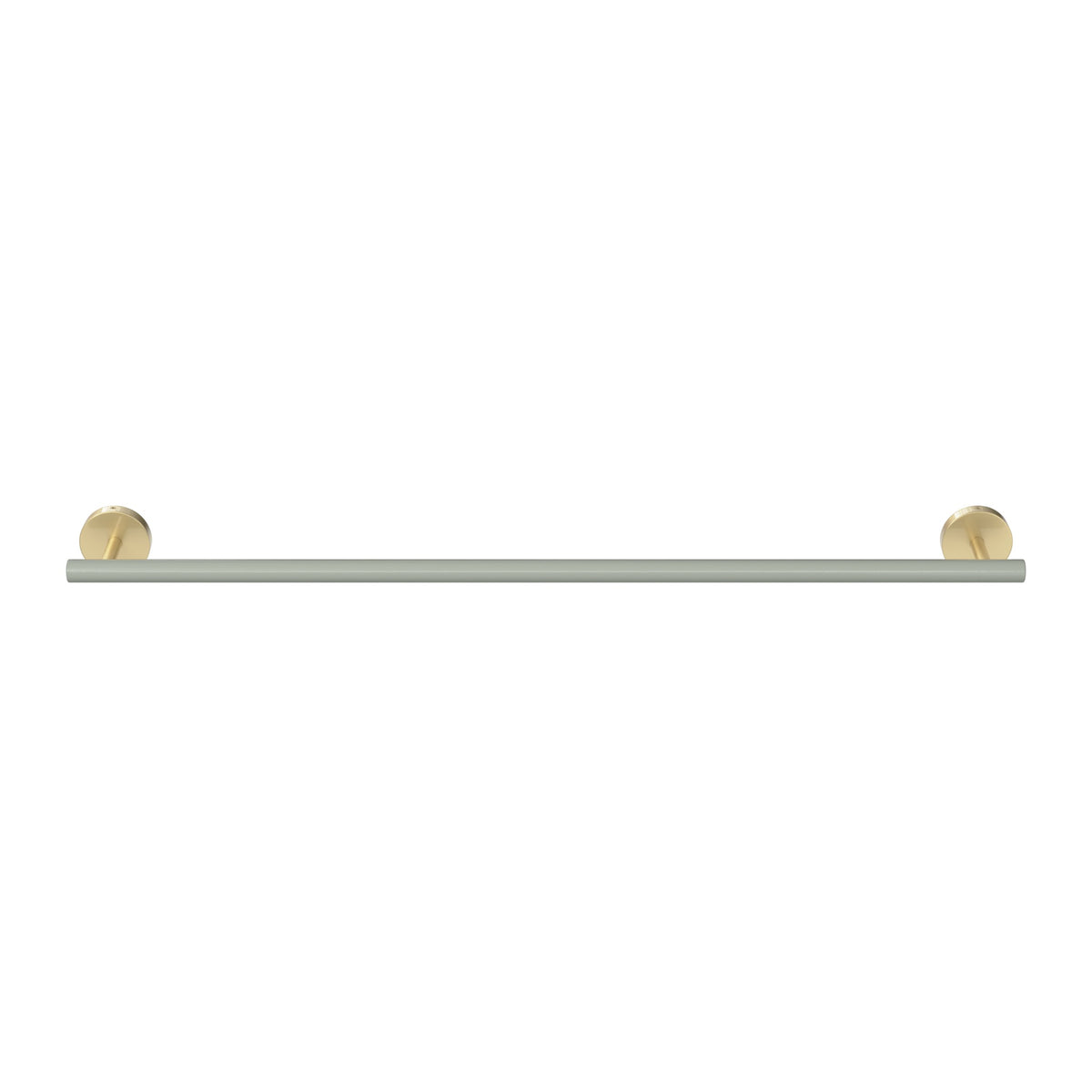 Brass and Spa color Swift Towel Bar 24" Dutton Brown hardware