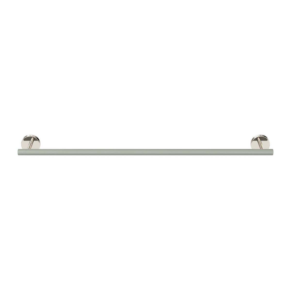 Nickel and Spa color Swift Towel Bar 24" Dutton Brown hardware