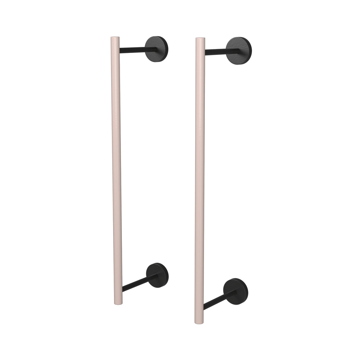 Black and Barely color Swift Towel Rack 18" Dutton Brown hardware
