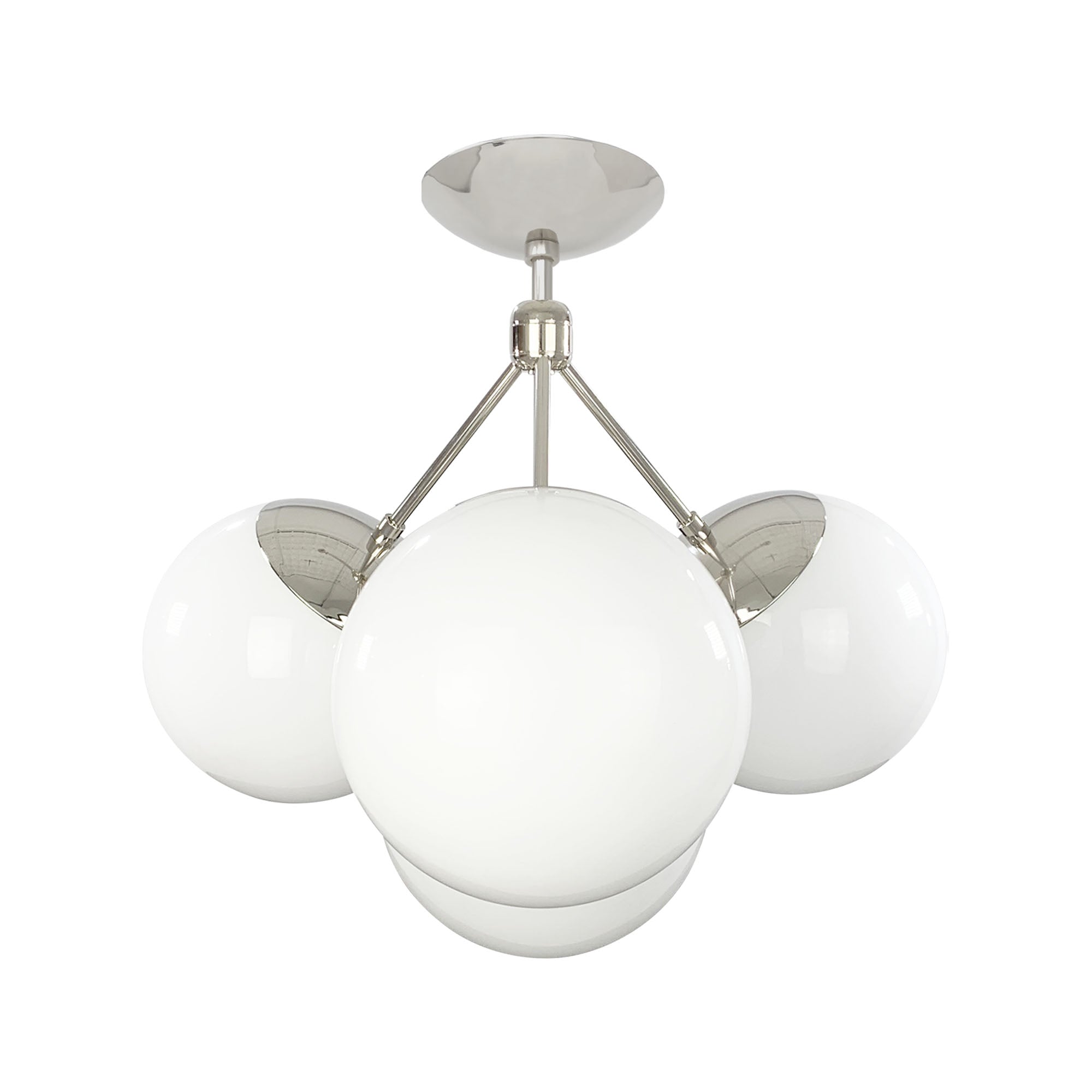 nickel tetra flush mount dutton brown lighting