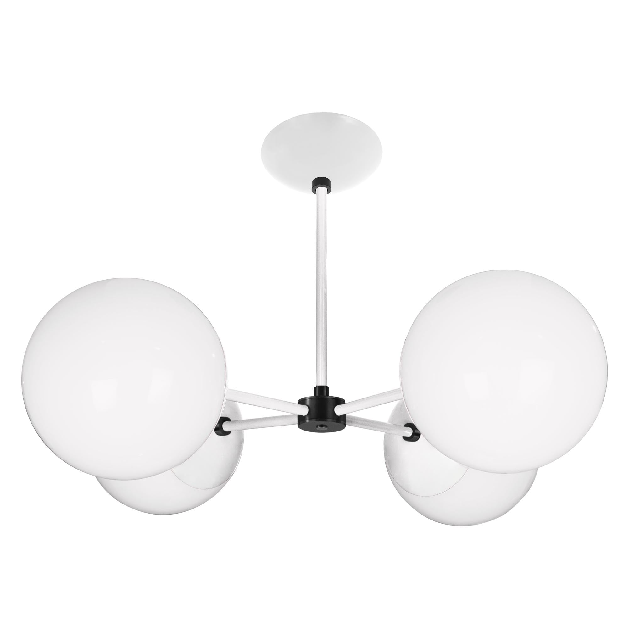 Black and white color Big Orbi chandelier Dutton Brown lighting