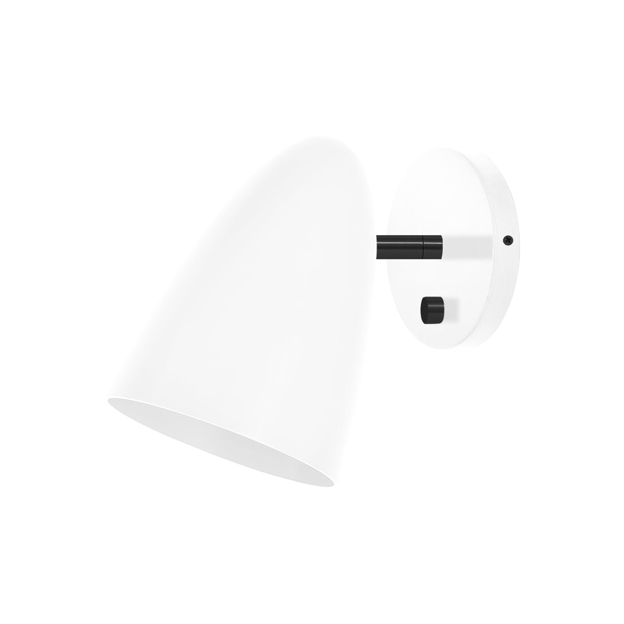 Black and white color Boom sconce no arm Dutton Brown lighting