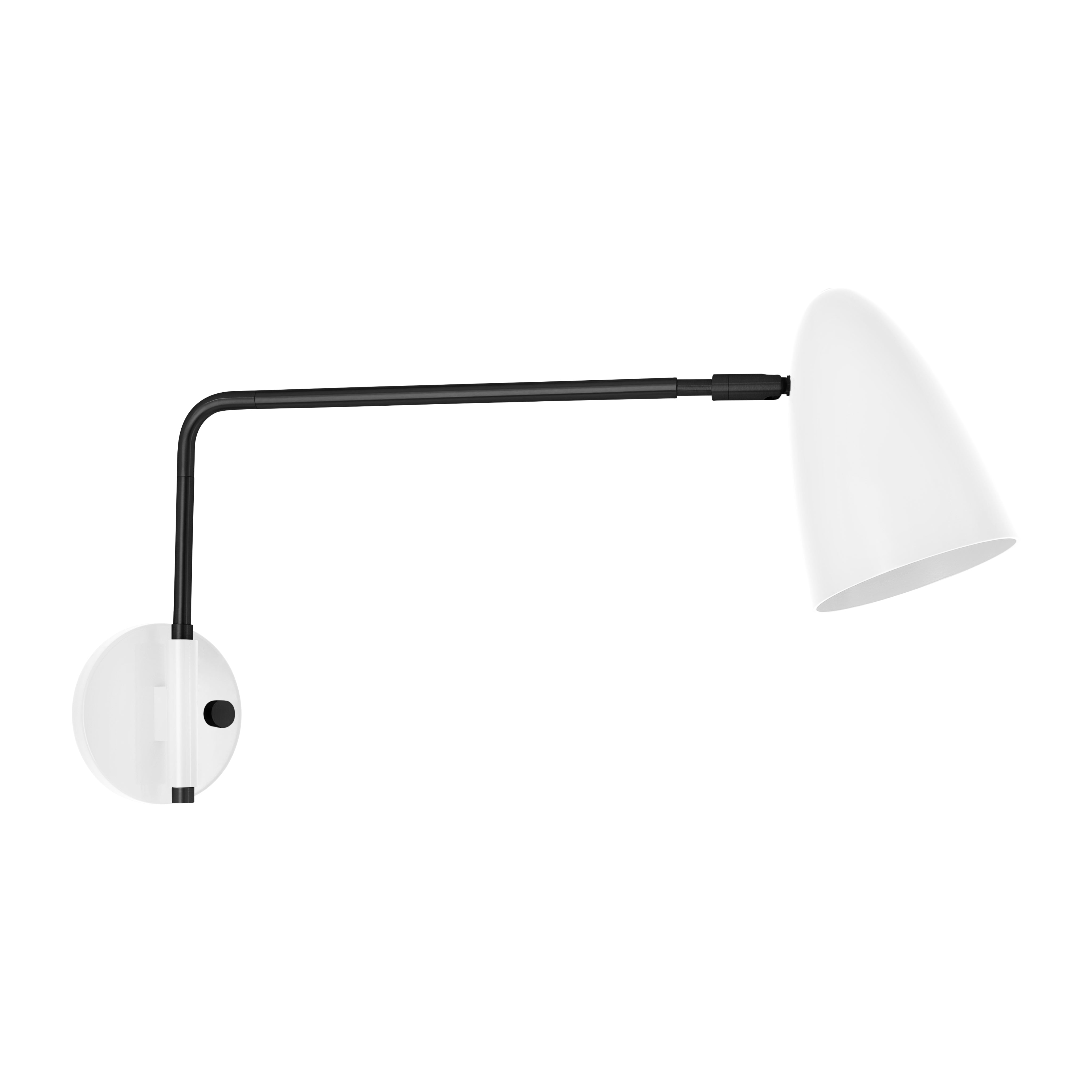Black and white color Boom Swing Arm sconce Dutton Brown lighting