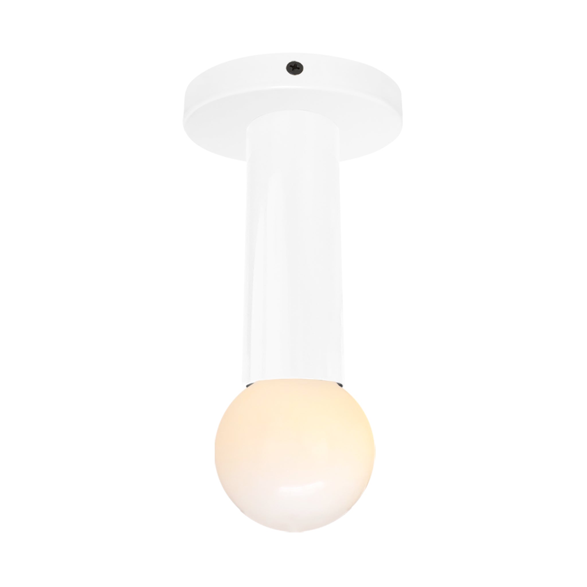 Black and white color Eureka flush mount Dutton Brown lighting