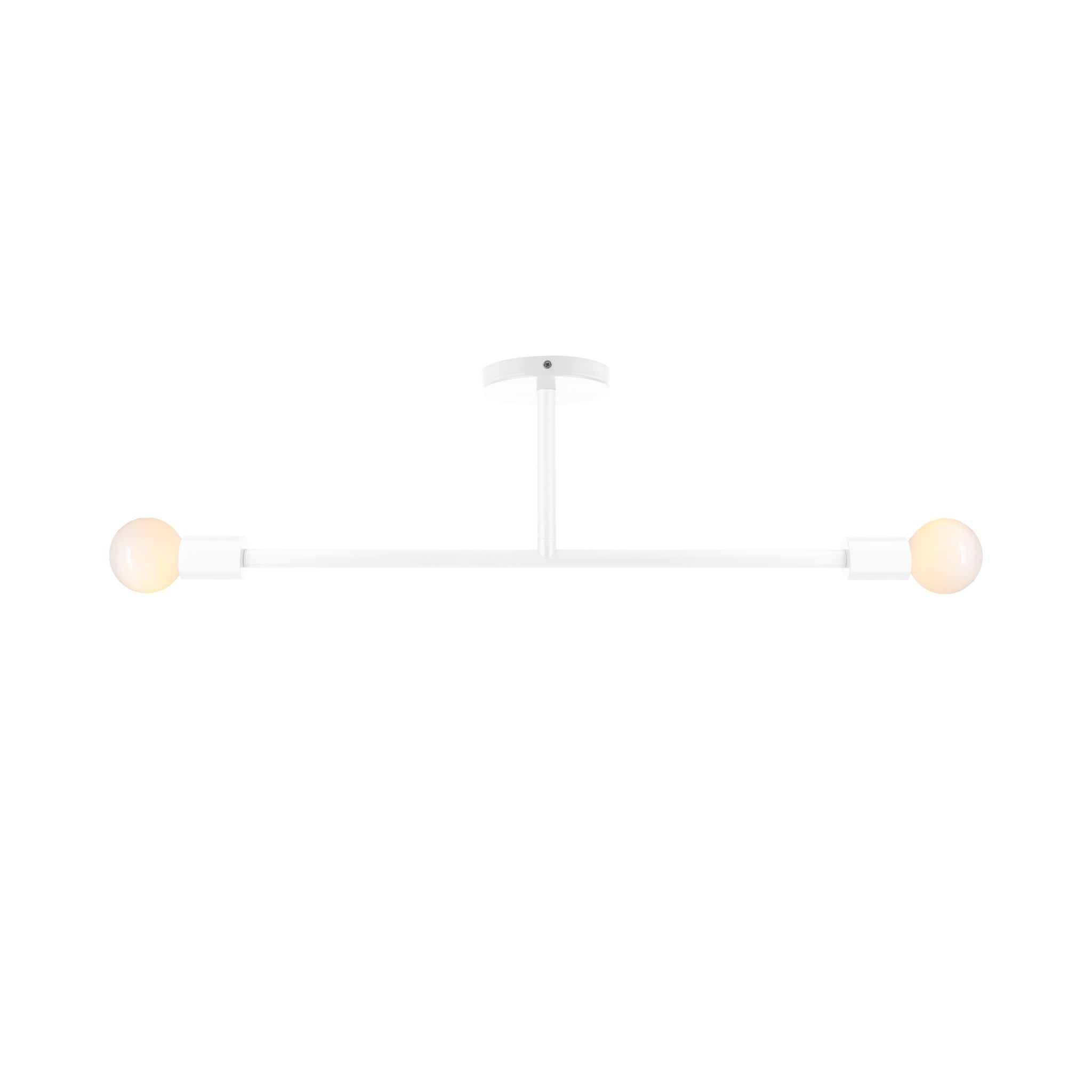 White color Pilot flush mount 29" Dutton Brown lighting